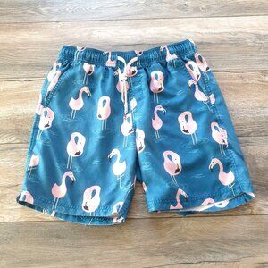 CYA Mens Medium M 30" Waist Swim Trunks Flamingo Board Shorts Beach Surf Pool